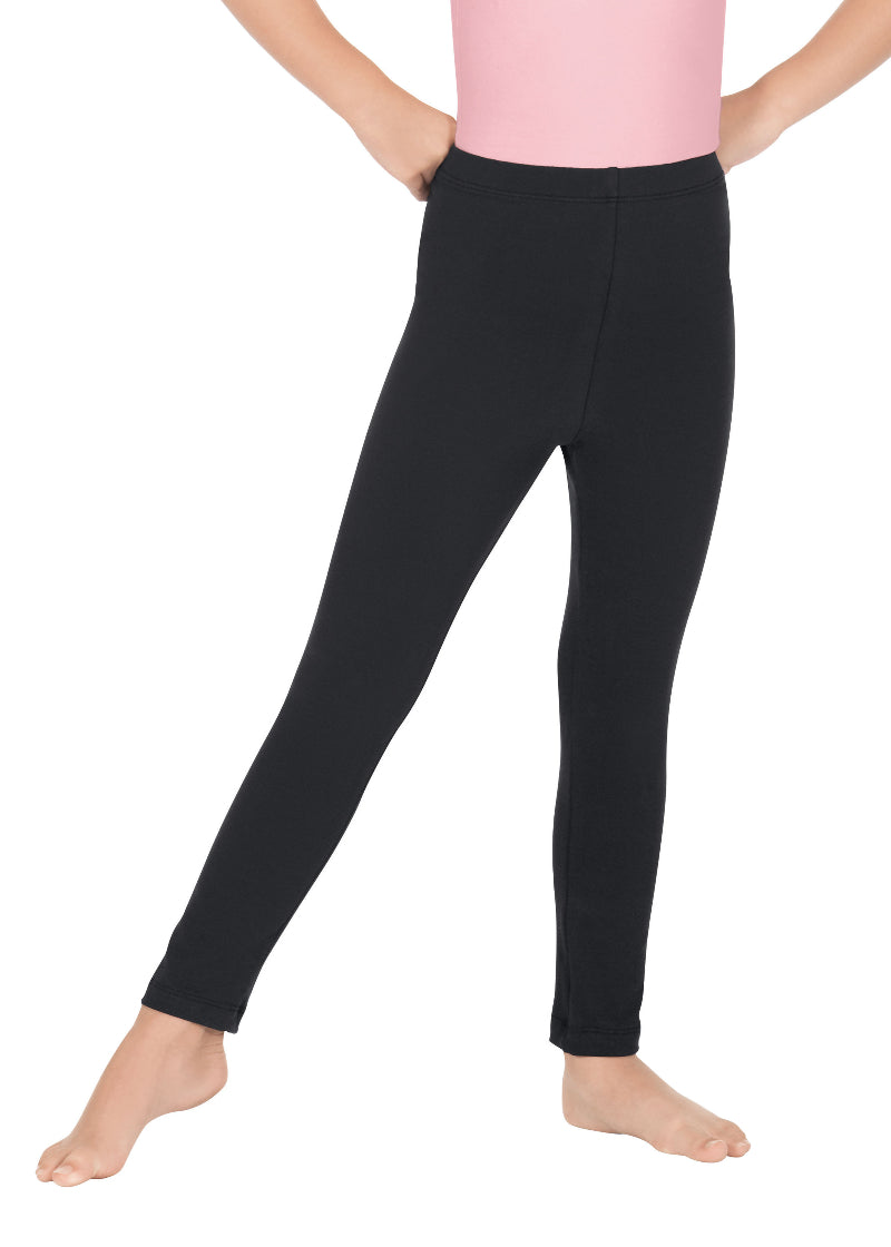 Eurotard Youth Cotton Leggings (Black)