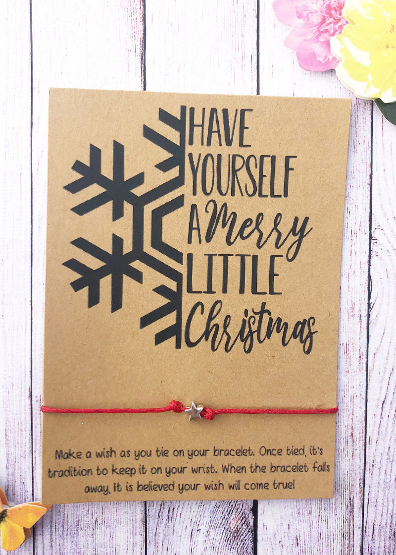 Have Yourself a Merry Little Christmas Wish Bracelet