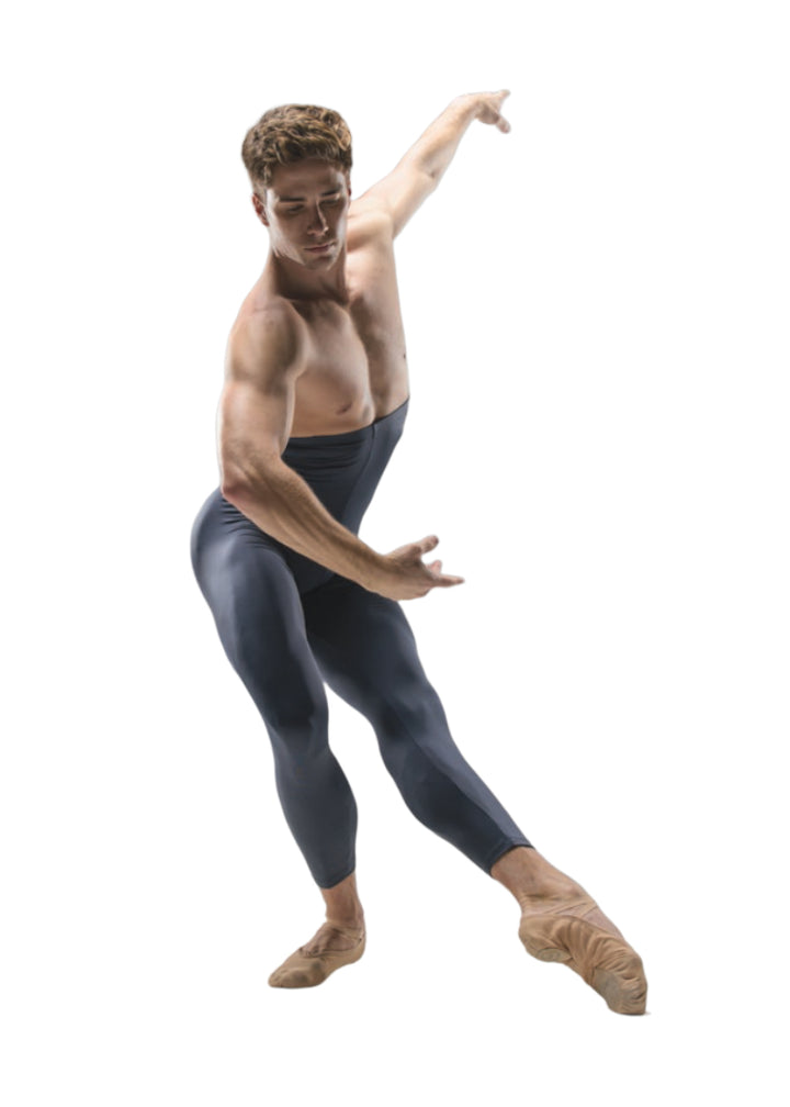 Ballet Rosa boys high waisted dance tights in gray