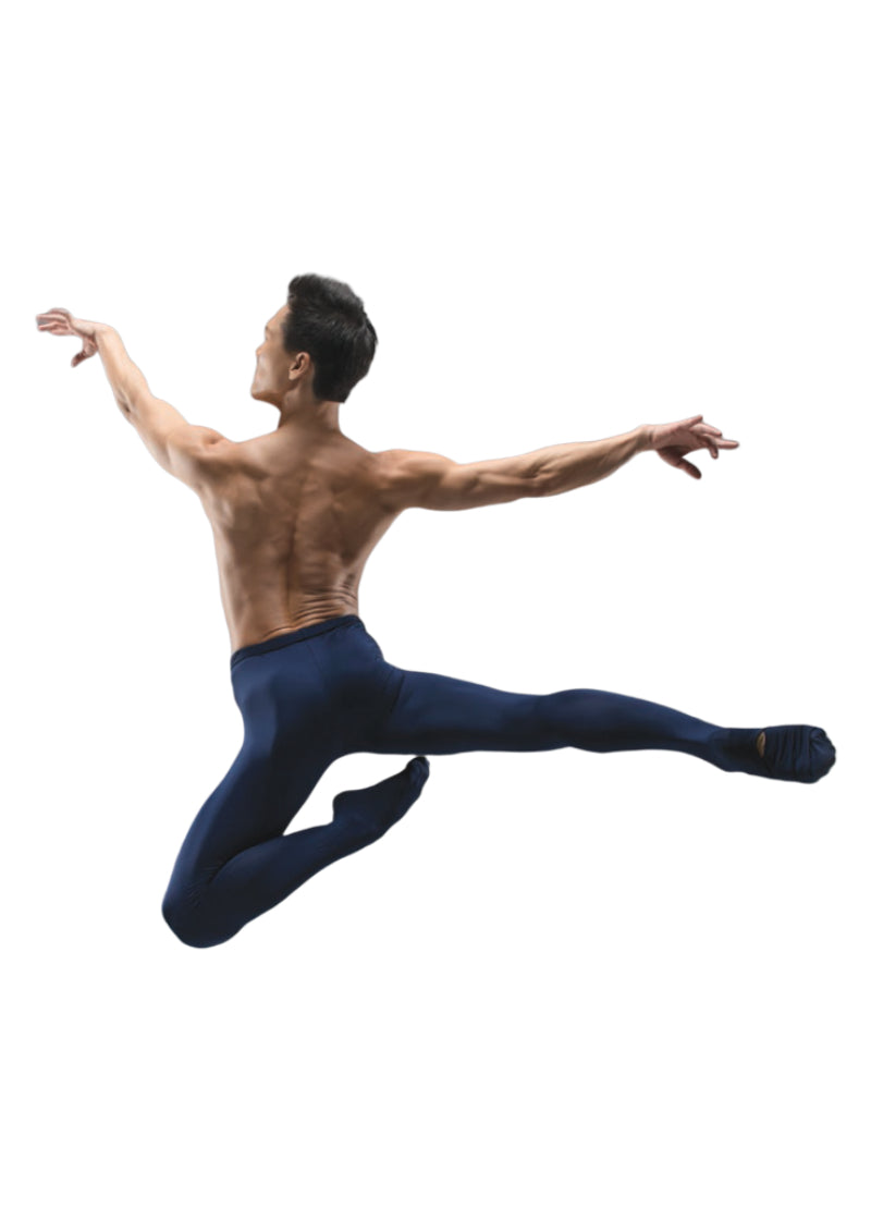 Ballet Rosa mens convertible tights in navy