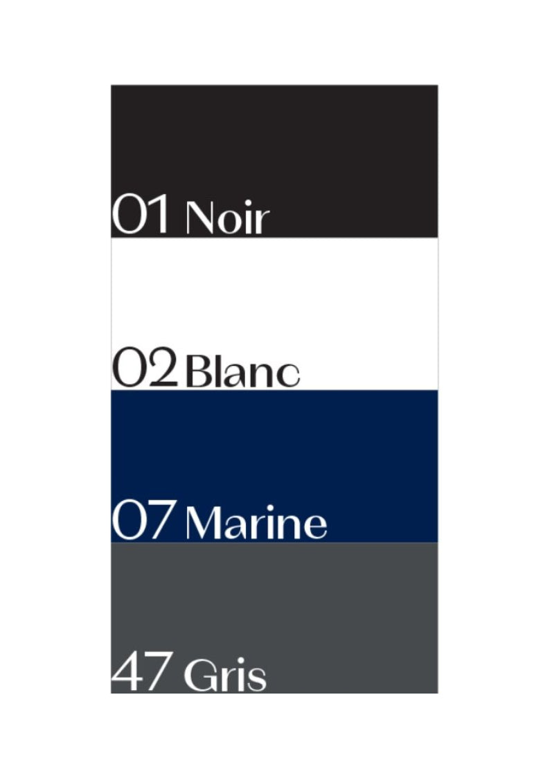 Ballet Rosa color swatches in black, white, navy, and gray