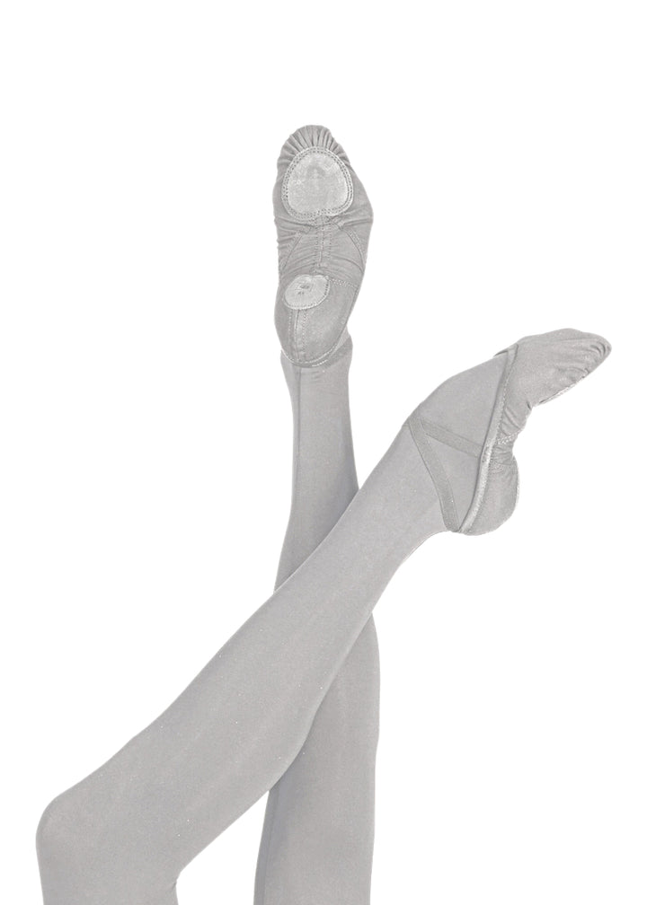 Vesta Split-Sole Canvas Ballet Shoes (Grey)