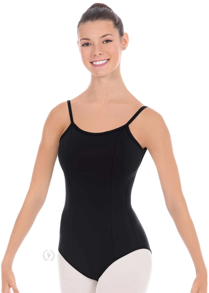 Eurotard Princess Seam Adjustable Strap Camisole Leotard (Black)