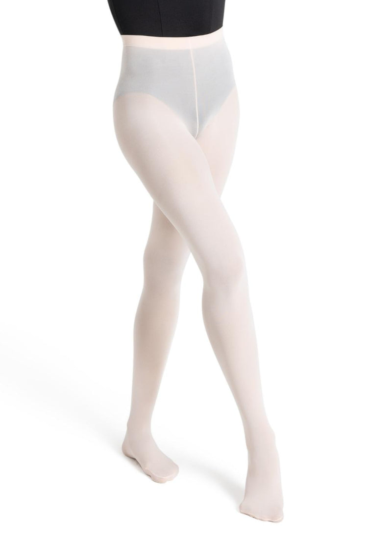 Capezio convertible tights in ballet pink with back-seam.