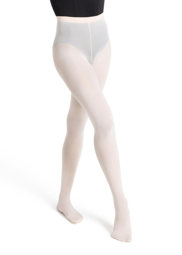 Capezio convertible tights in ballet pink with back-seam.