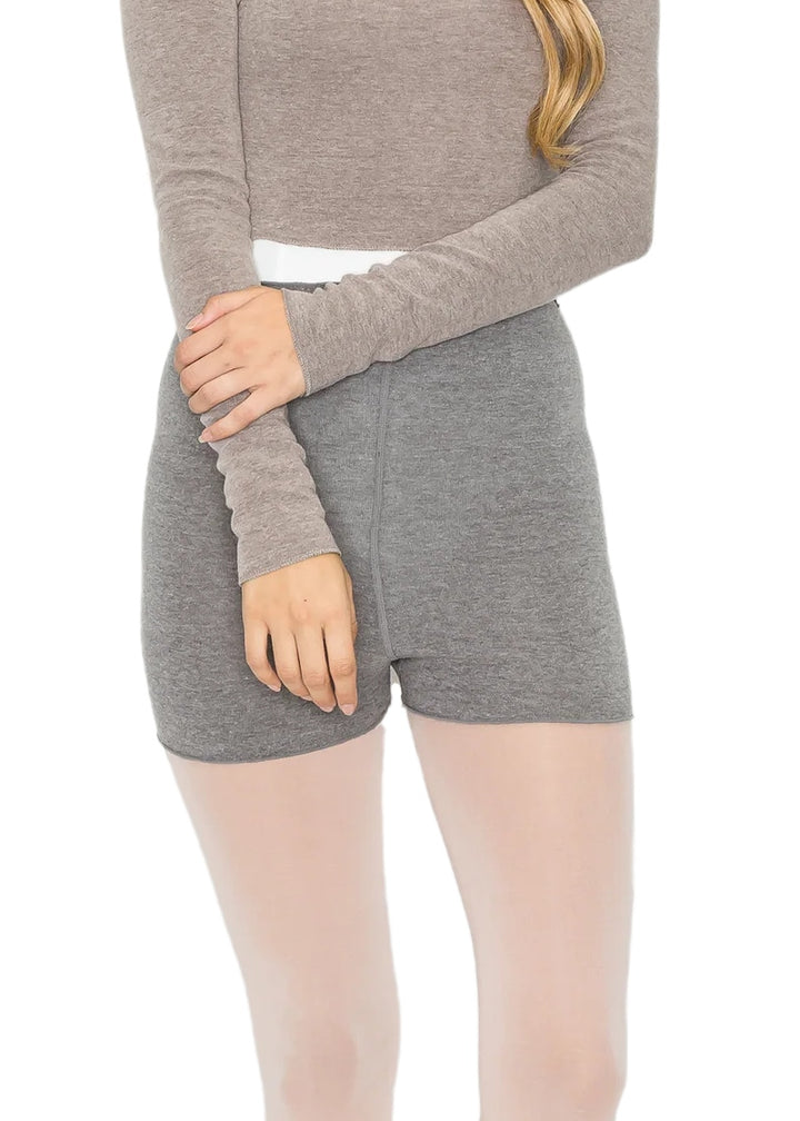Mia Knit Shorts (Grey)