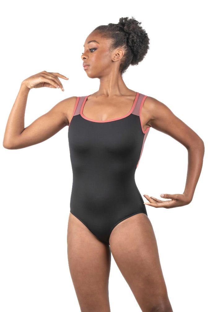 Jace Compression Open Back Tank Leotard (Terre)