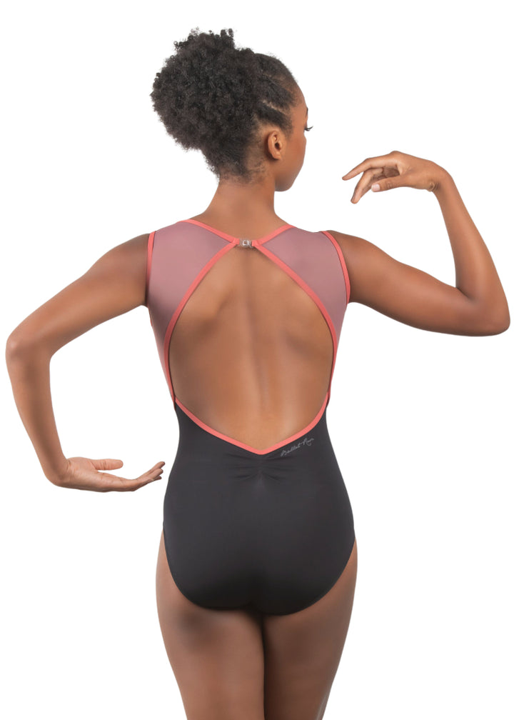 Jace Compression Open Back Tank Leotard (Terre)