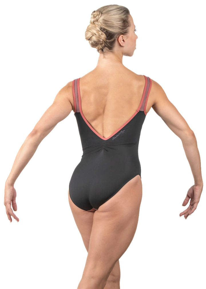 Esme Compression V-Back Tank Leotard (Terre)