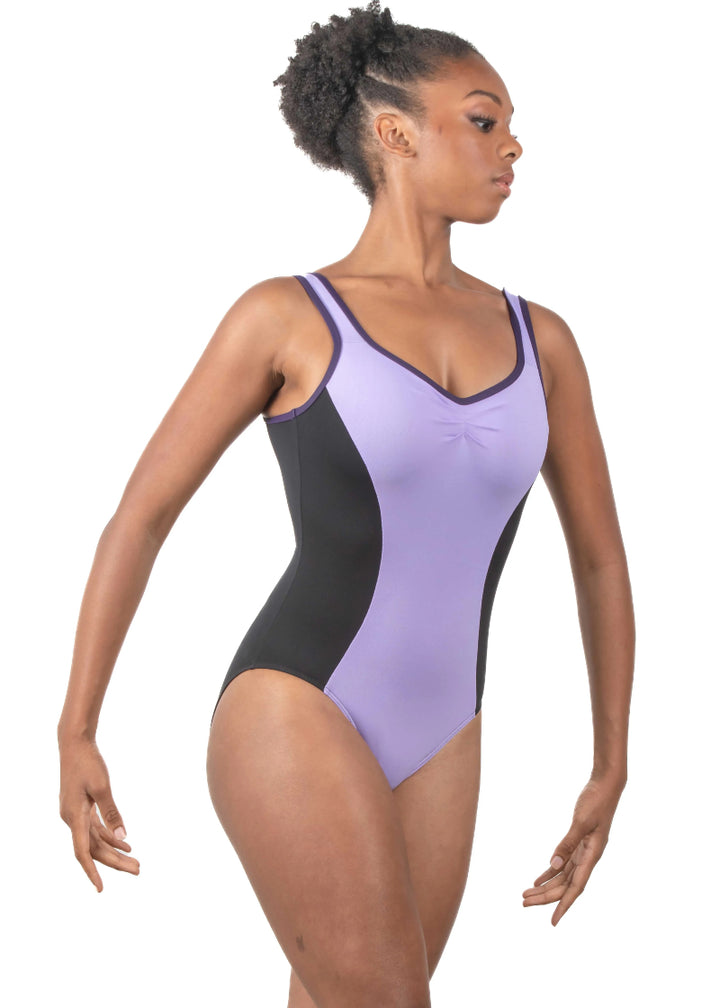 Esme Compression V-Back Tank Leotard (Lilacé)