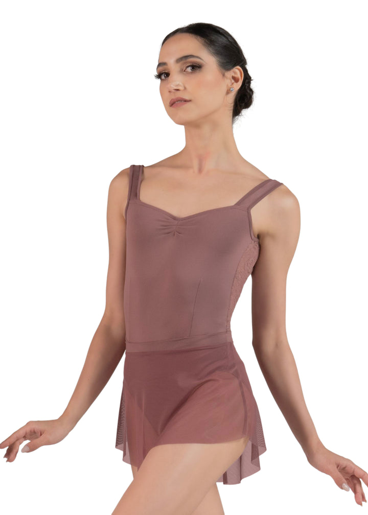 Skylar Mesh Pull-On Skirt (Wild Rose)