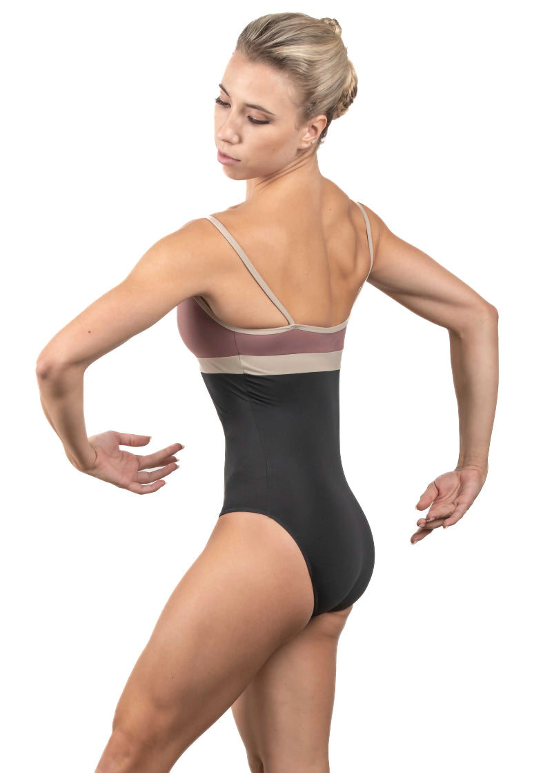 Akia Compression V-Neck Camisole Leotard (Ambre)