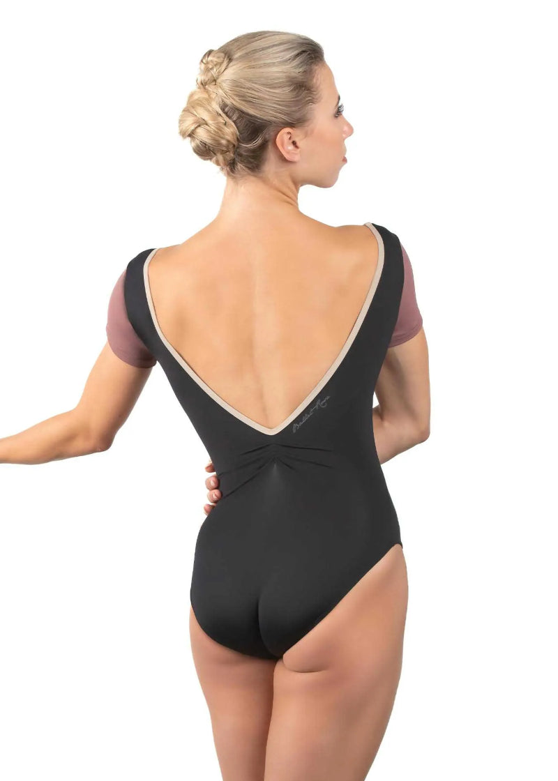 Feah Compression Short Sleeve Leotard (Ambre)