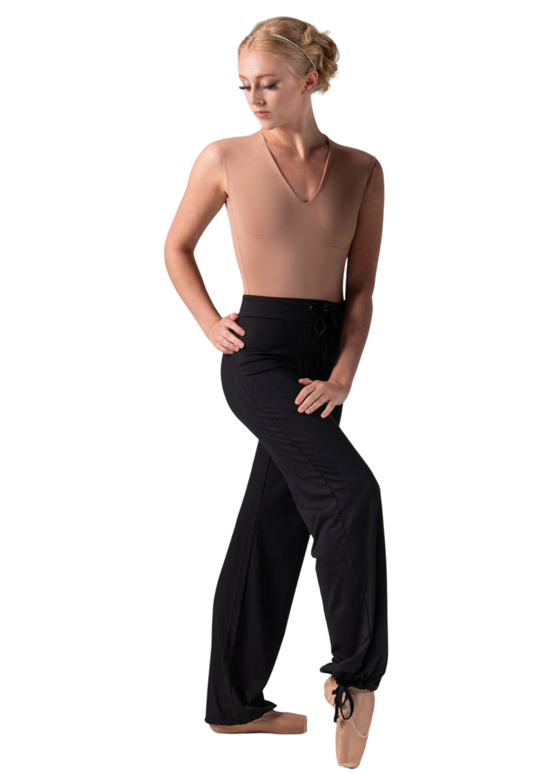 Ayana Bamboo Drawstring Pants (Noir)