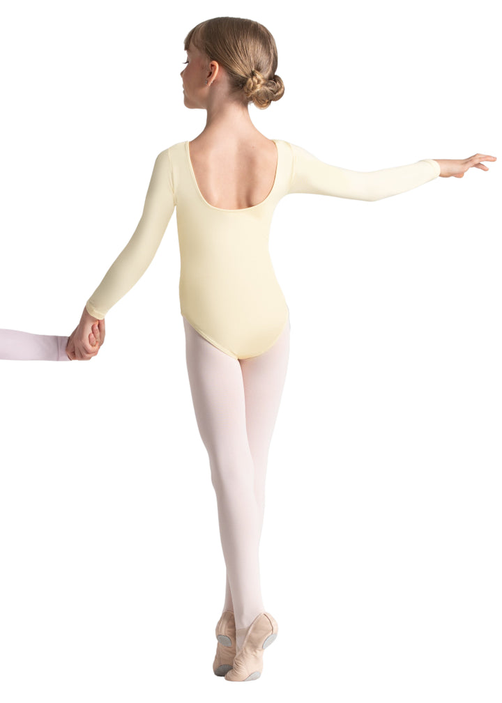 Evelyn Youth Long Sleeve Leotard (Buttercup)