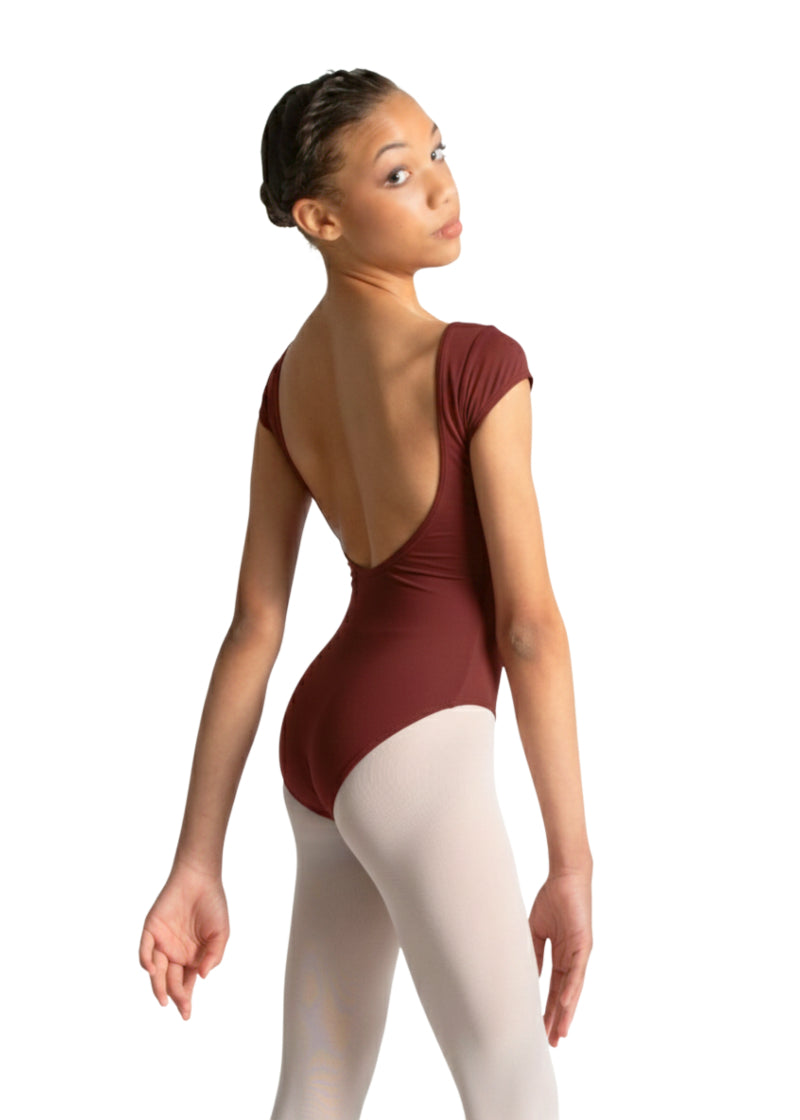 Frida Cap Sleeve Leotard (Ruby)