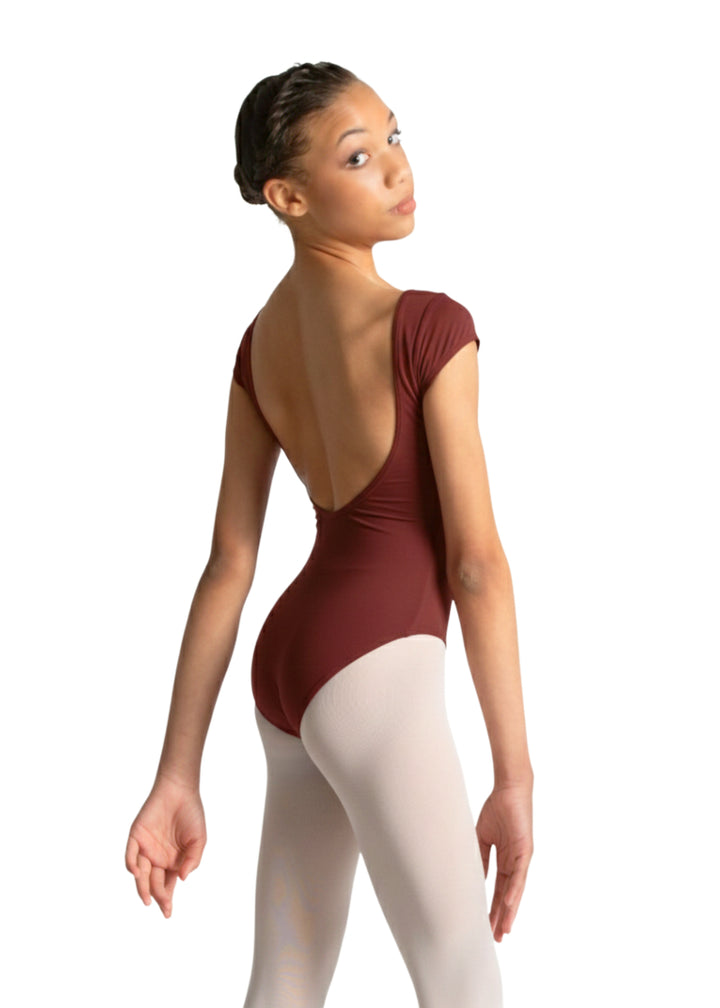 Frida Cap Sleeve Leotard (Ruby)