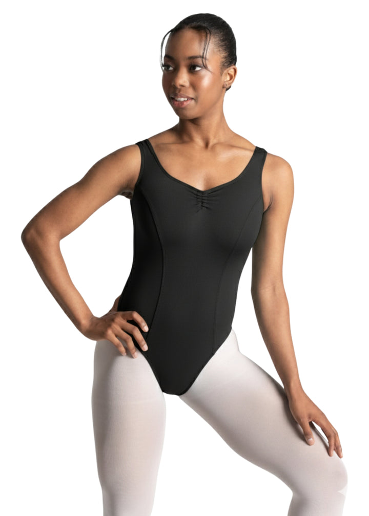 Isla Princess Seam Tank Leotard (Noir)