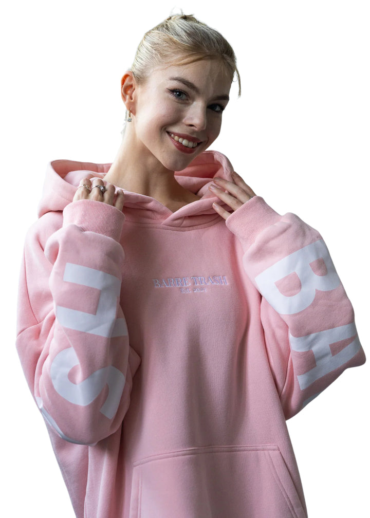 Barre Trash Oversized Hoodie (Ballerina Pink)