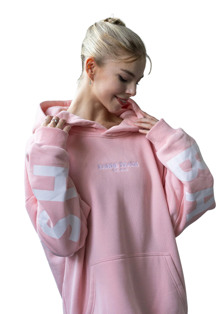 Barre Trash Oversized Hoodie (Ballerina Pink)
