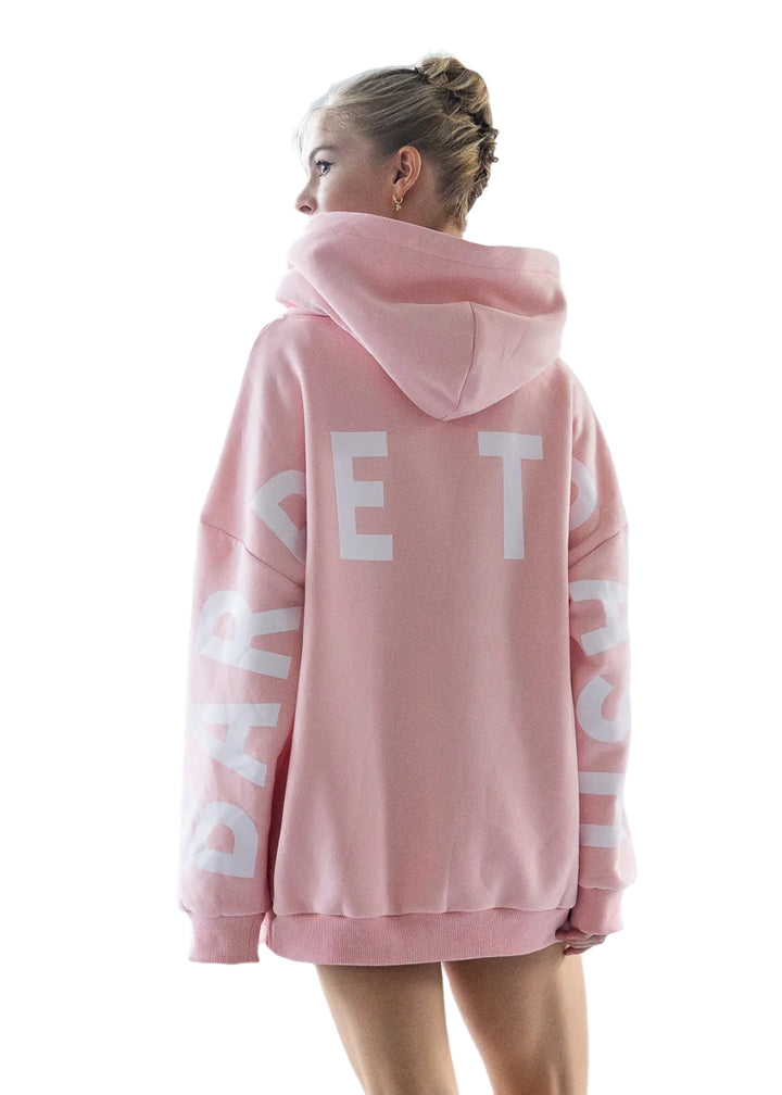 Barre Trash Oversized Hoodie (Ballerina Pink)