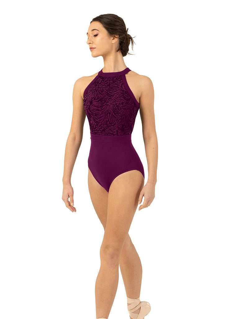 Balera Dancewear パープル長袖レオタード 800x1120_Bloch_L1085_SaharaHig