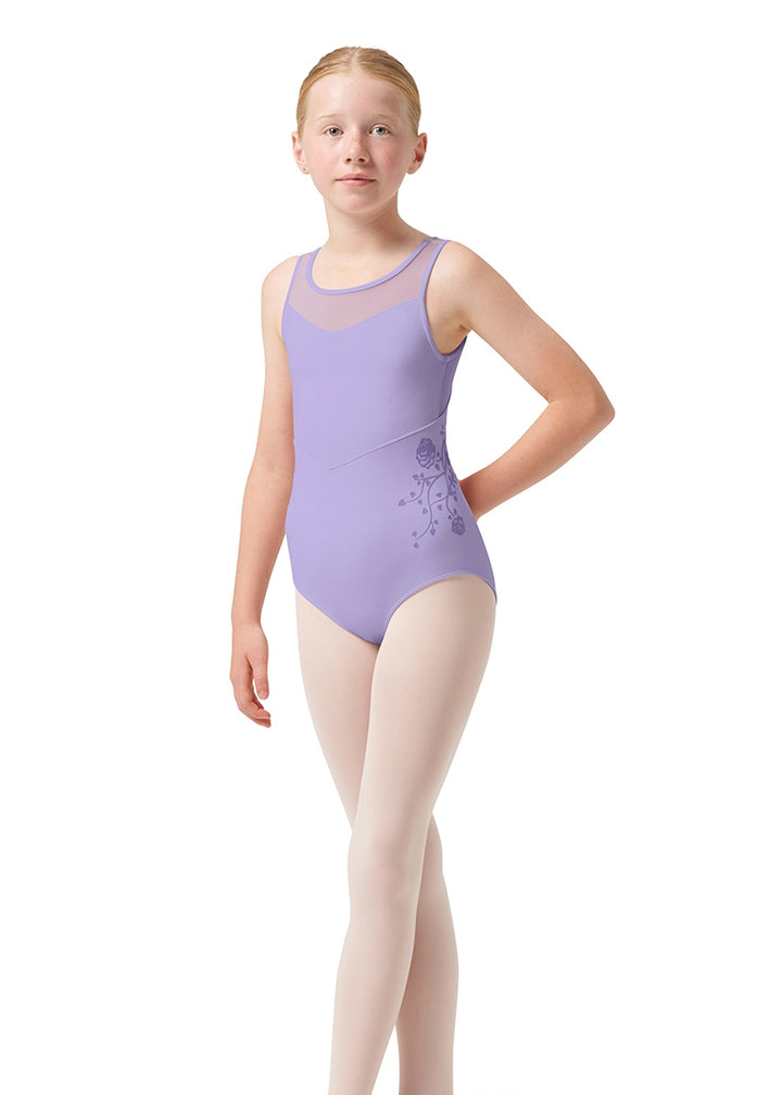 ON SALE Rose Vine Hannah Youth Tank Leotard (Lilac)