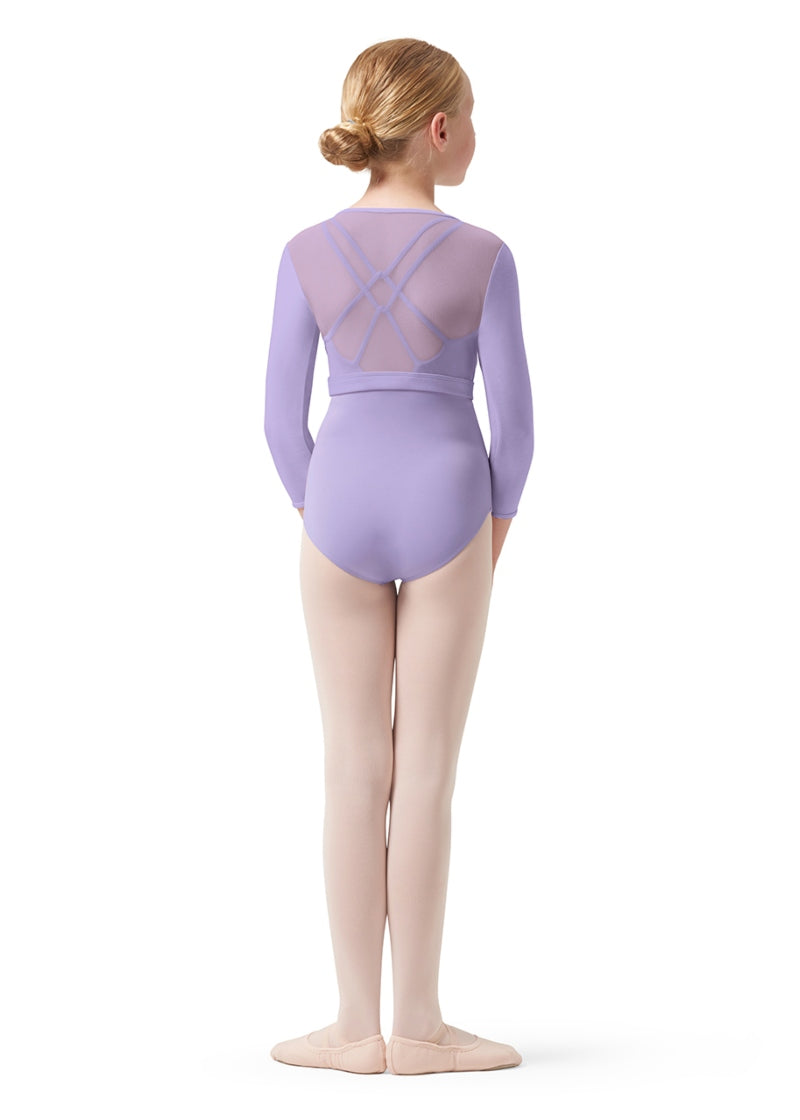 Rose Vine Bea Youth Wrap Top (Lilac)