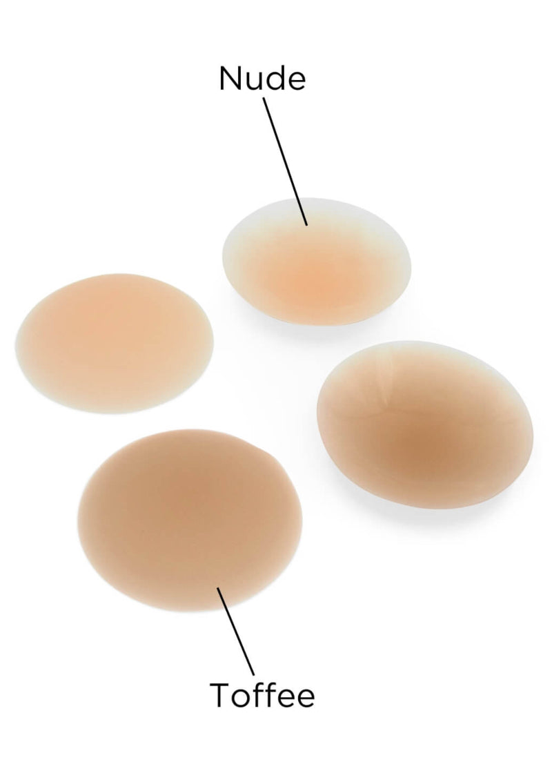 Capezio BH1700 Bunheads Smoothies Resuable Silicone Nipple Concealers in Nude and Toffee