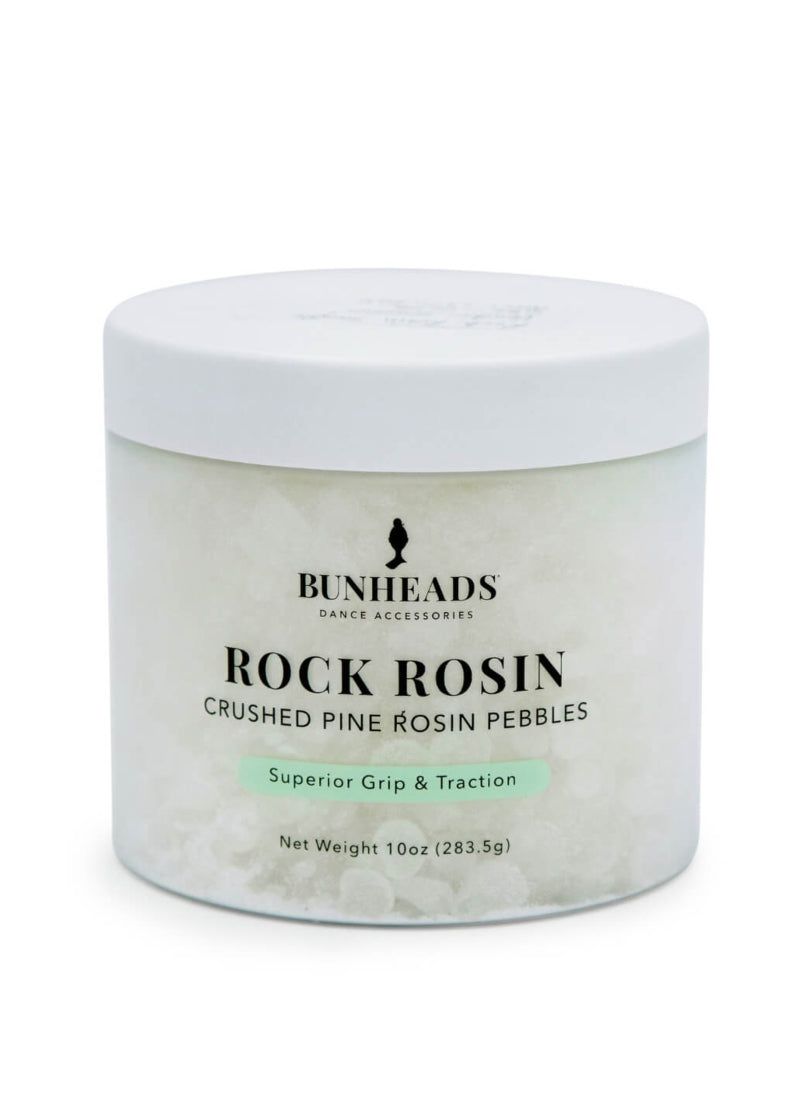 Capezio BH1708 Bunheads Rock Rosin 10 ounce jar of 100% pine white rosin 10mm beads for superior grip and traction while dancing en pointe