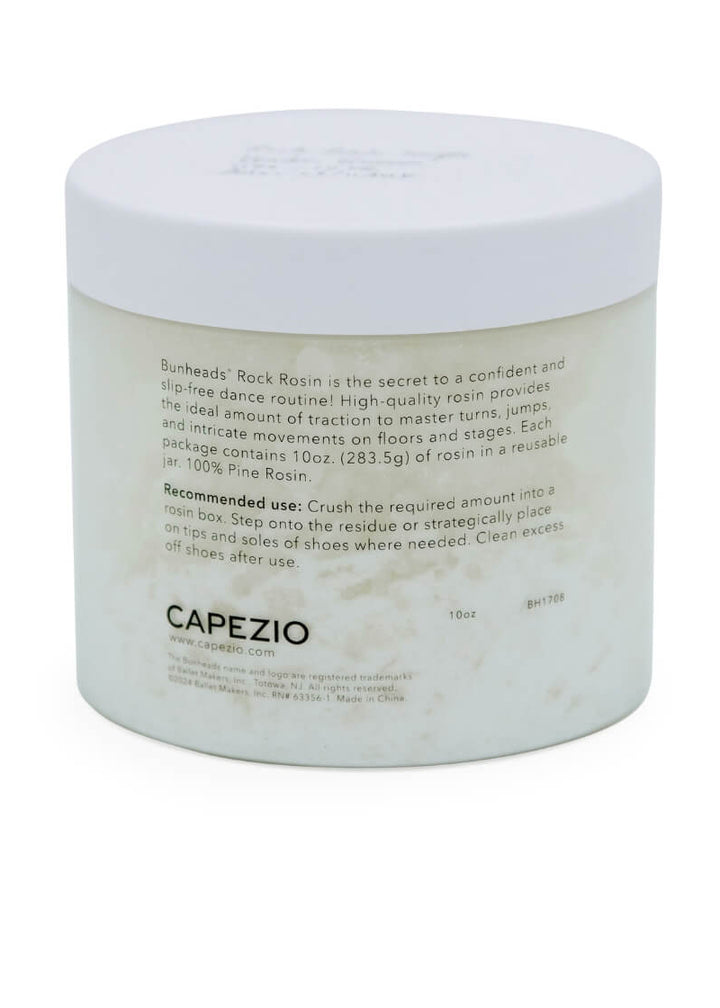 Capezio BH1708 Bunheads Rock Rosin 10 ounce jar of 100% pine white rosin 10mm beads for superior grip and traction while dancing en pointe
