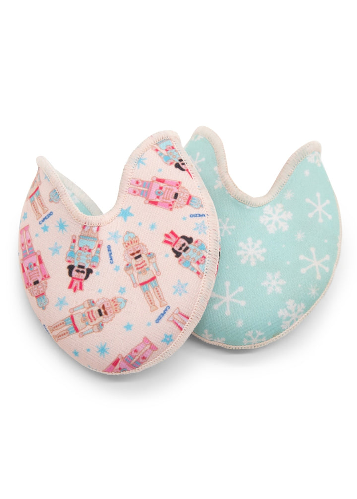 Capezio BH1762 Ouch Pouch Jr. pointe shoe toe pad in Nutcracker and snowflake print