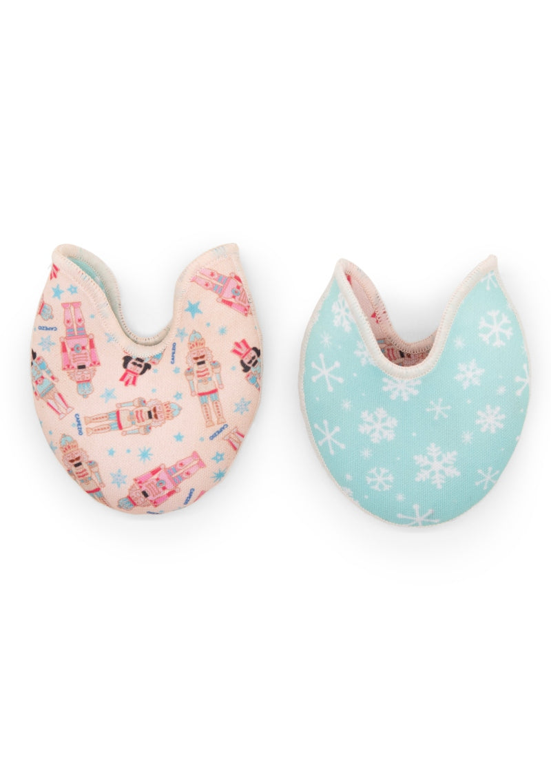 Capezio BH1762 Ouch Pouch Jr. pointe shoe toe pad in Nutcracker and snowflake print