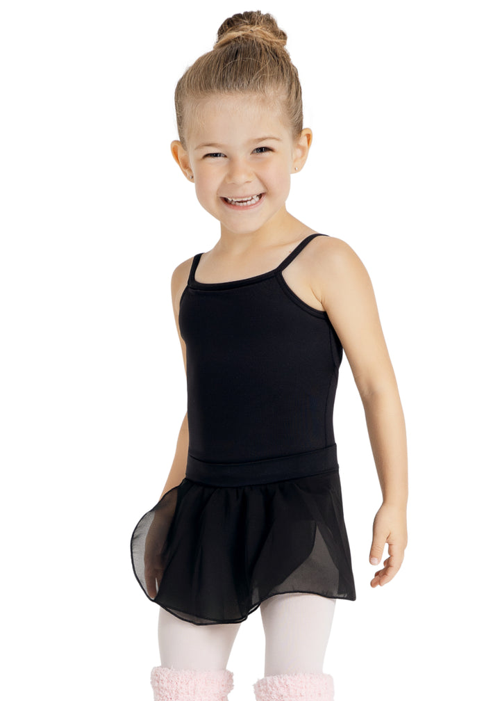 Studio Mock Wrap Youth Pull-On Skirt (Black)