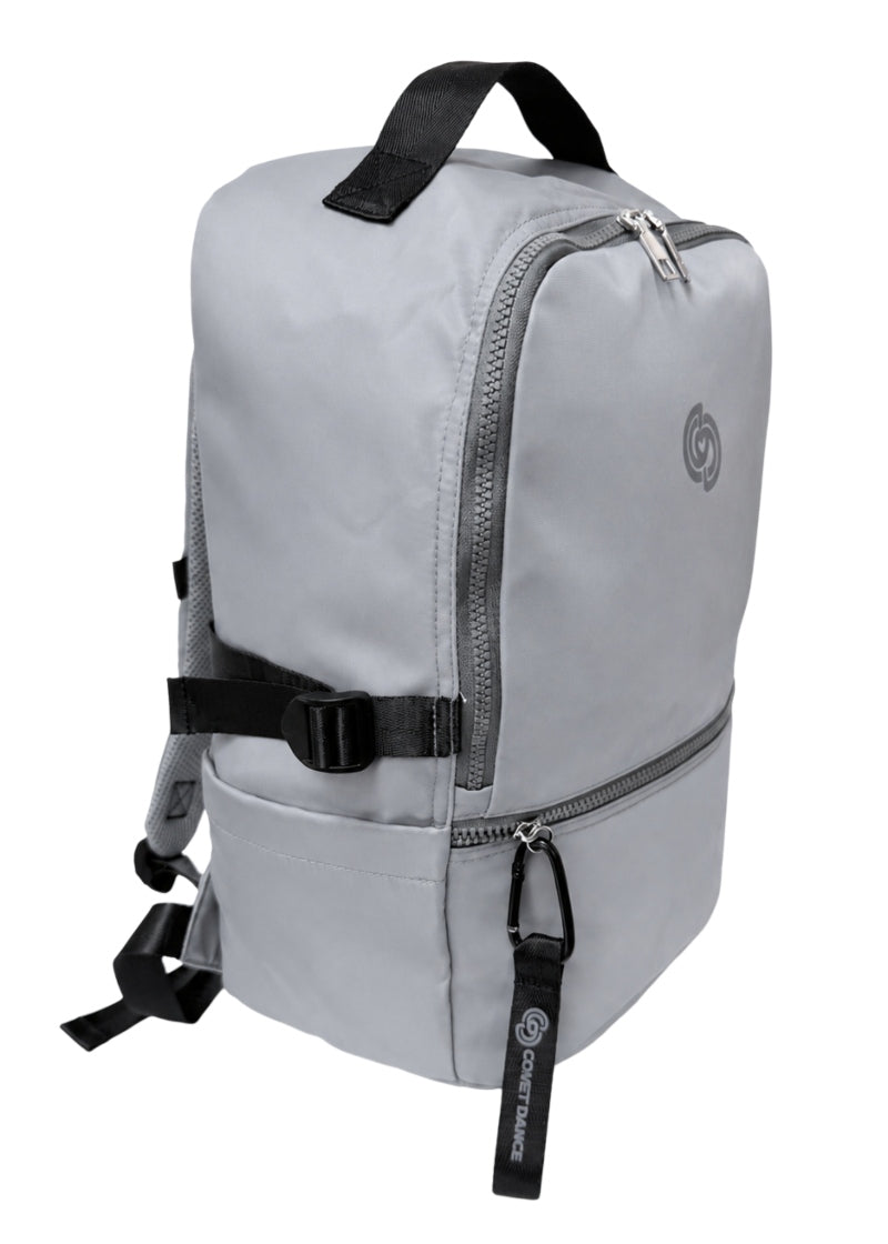 Covet Dance Bravo Backpack with multiple pockets and adjustable straps in Gray
