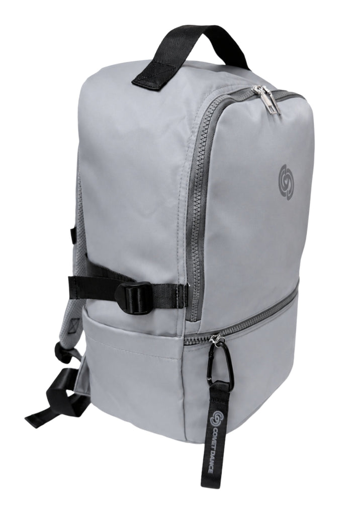 Covet Dance Bravo Backpack with multiple pockets and adjustable straps in Gray