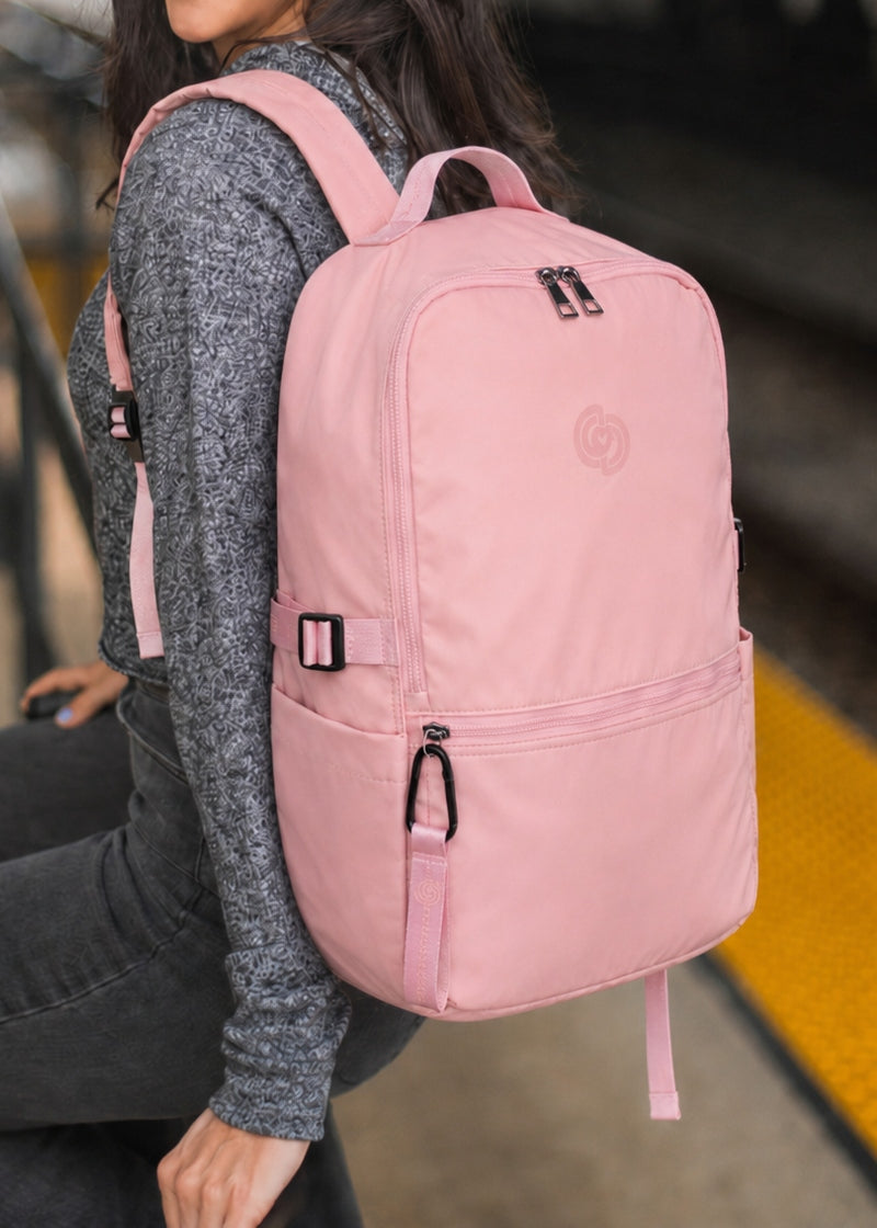 Covet Dance Bravo Backpack with multiple pockets and adjustable straps in Pink