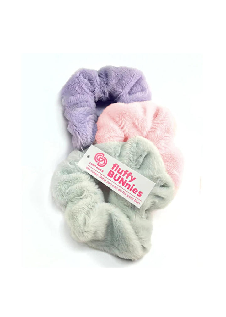 Fluffy BUNnies Scrunchies (3-Pk)