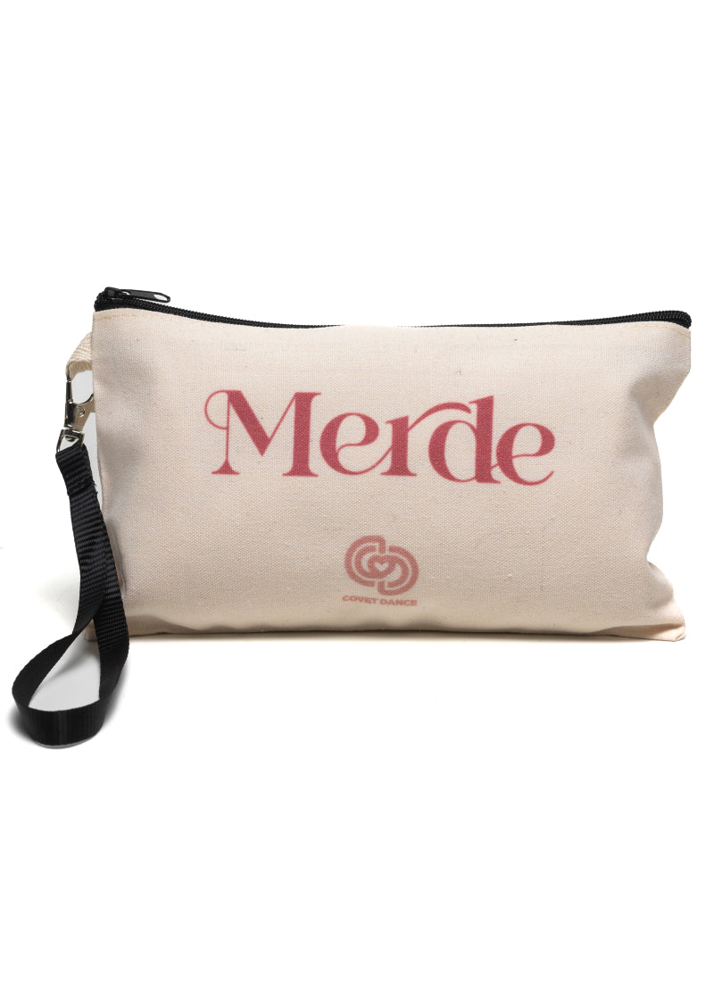 Covet Dance MC-BAG Women's Merde Canvas Zip-Top Accessory Bag for hair and make-up accessories
