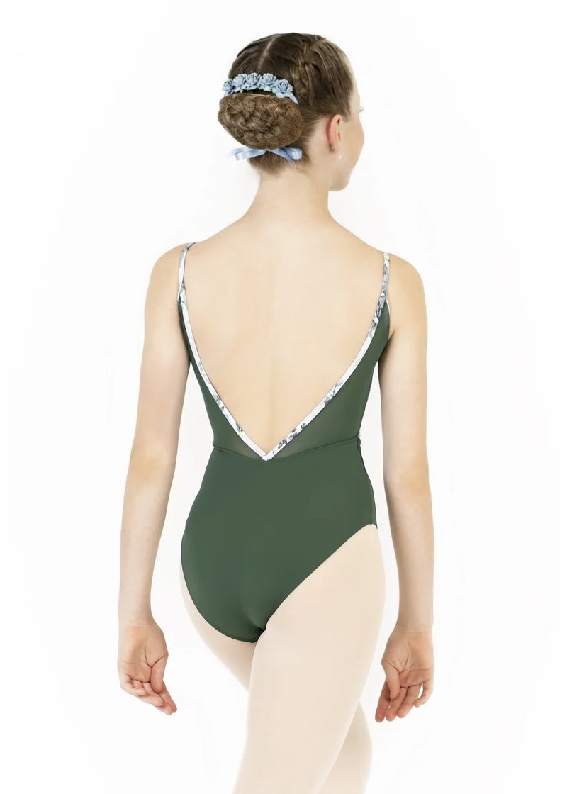 ON SALE Chanelle Camisole Leotard (Moss Seagrass)
