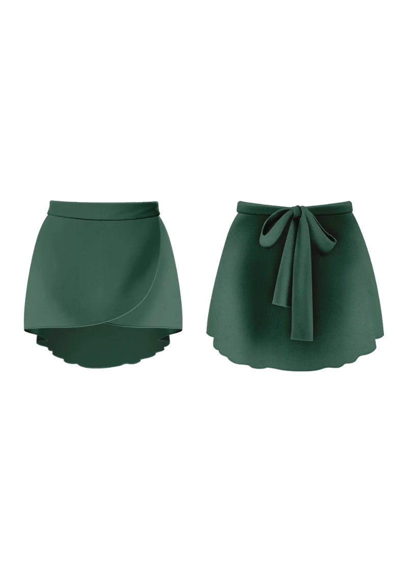 Delphine Wrap Skirt (Moss Mesh)