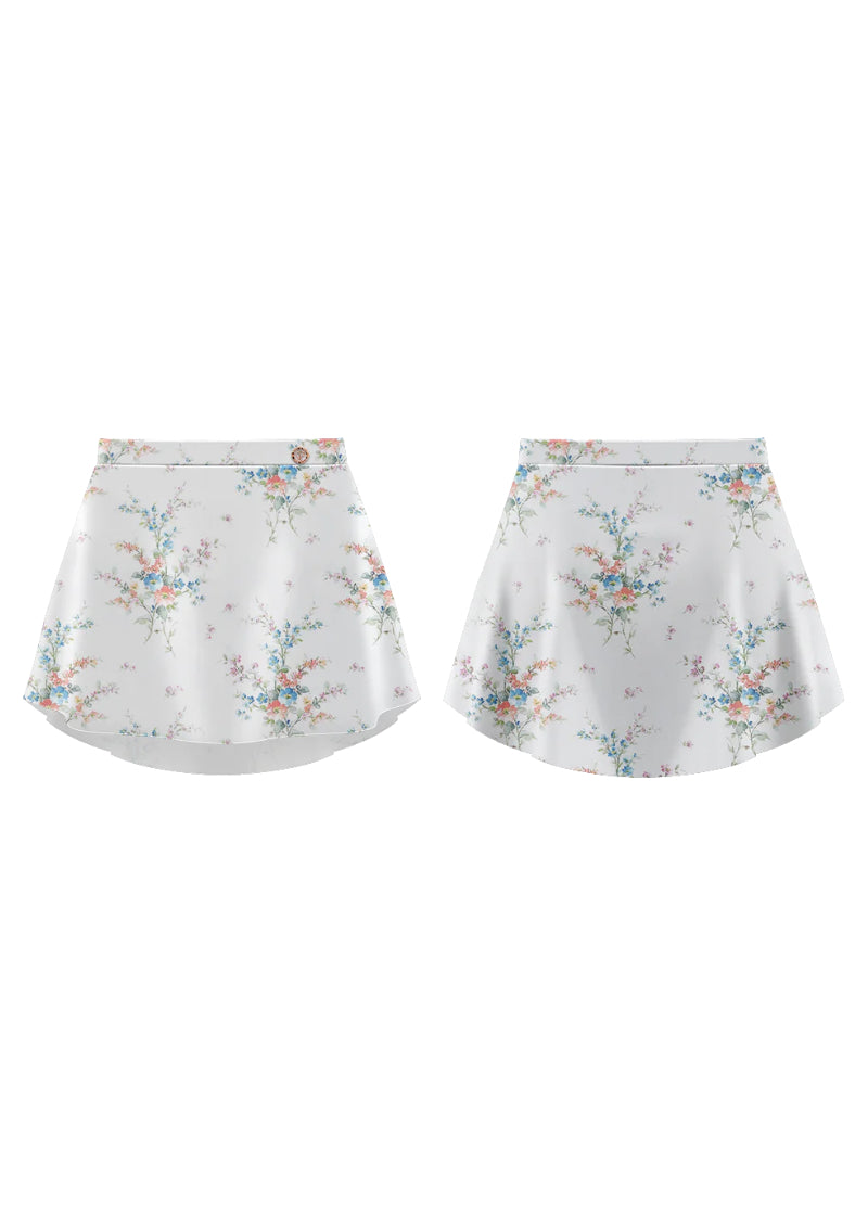 Patterned Pull-On Skirt (Jolie Fleur)