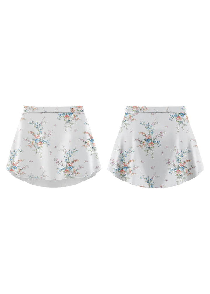 Patterned Pull-On Skirt (Jolie Fleur)