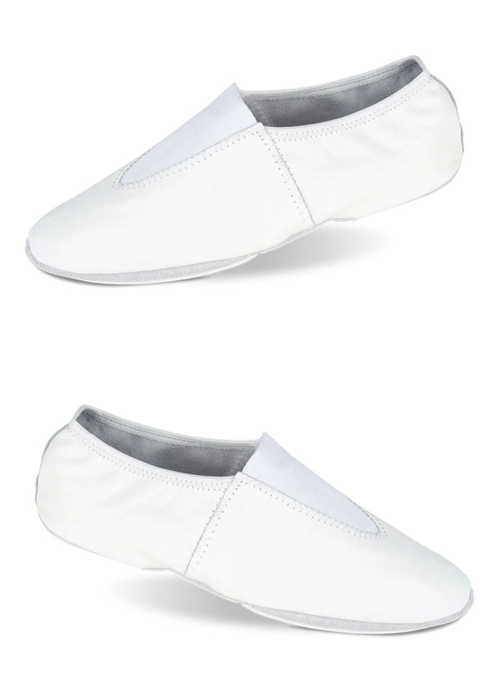 Leather Slip-On Gymnastics Shoe (White)