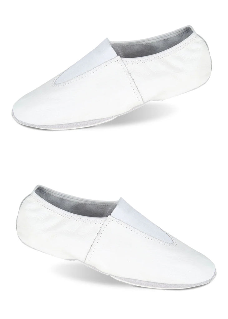 Leather Slip-On Gymnastics Shoe (White)