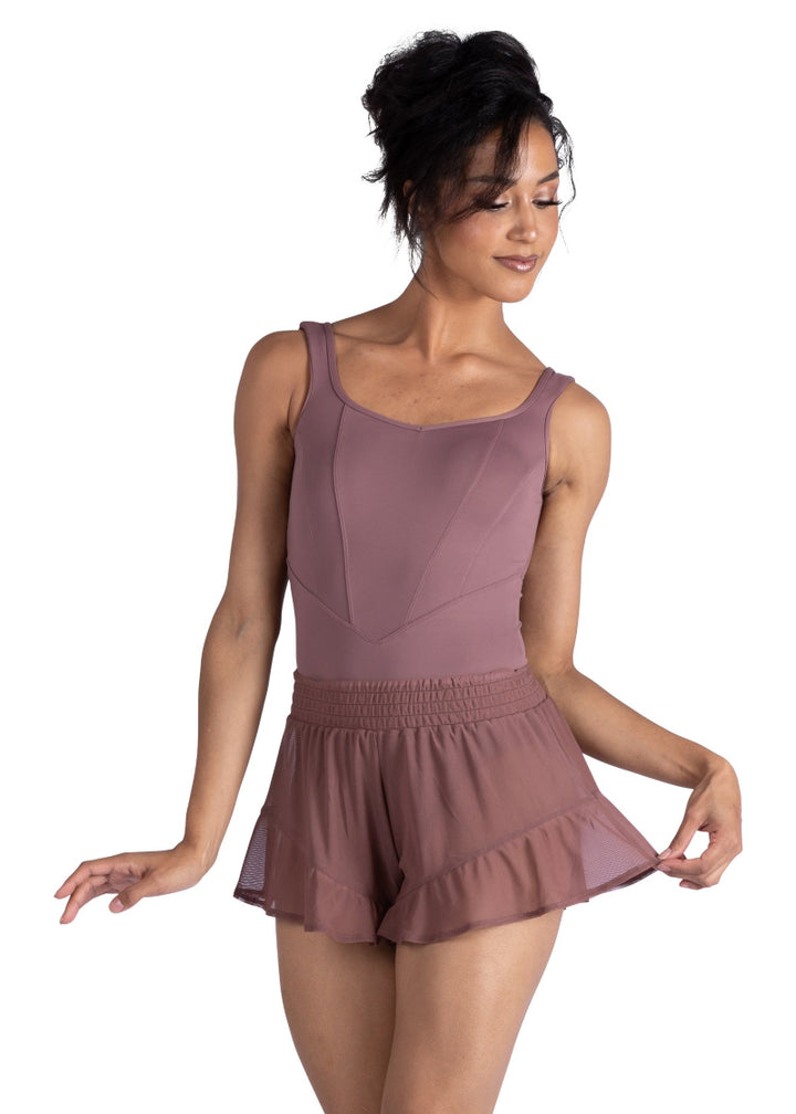 Lyric Youth Mesh Shorts (Rose Taupe)