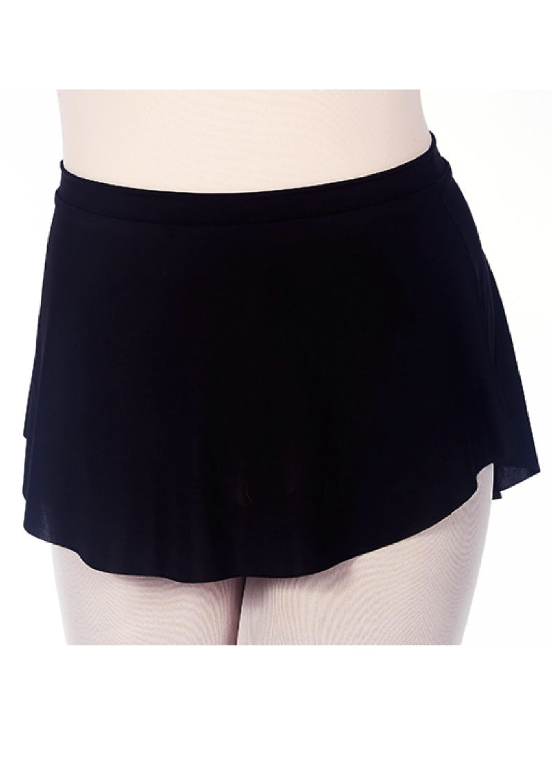 Dasha High-Low Pull-On Skirt (Black)