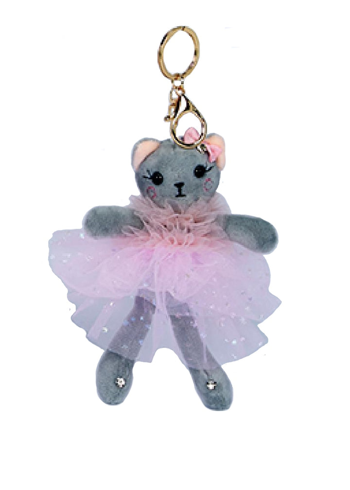 Ballerina Kitten Plushie Keychain