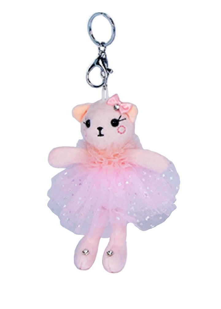 Ballerina Kitten Plushie Keychain