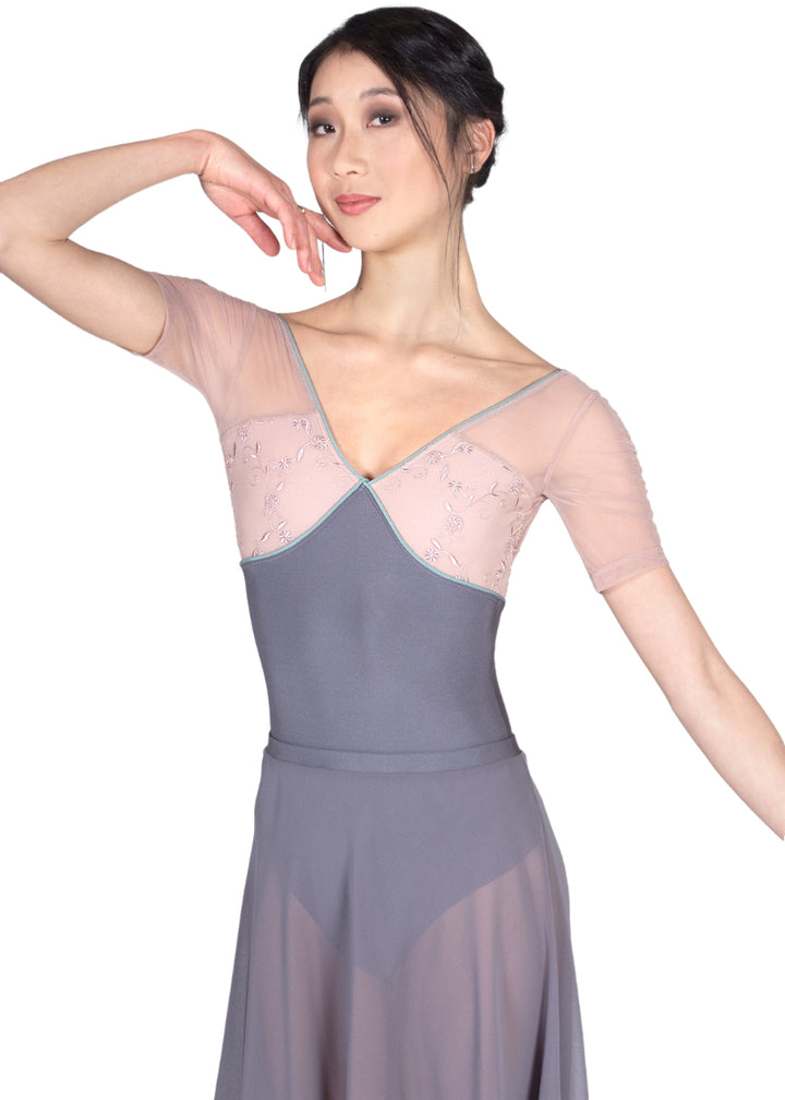 Luna Short Sleeve Leotard (Magnete)